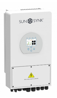 
Sunsynk hybrid inverter er en smart og allsidig enhet som kan håndtere strøm fra flere kilder, som solcellepaneler, batterier, strømnettet, bensin- eller dieselgeneratorer eller vindturbiner. 